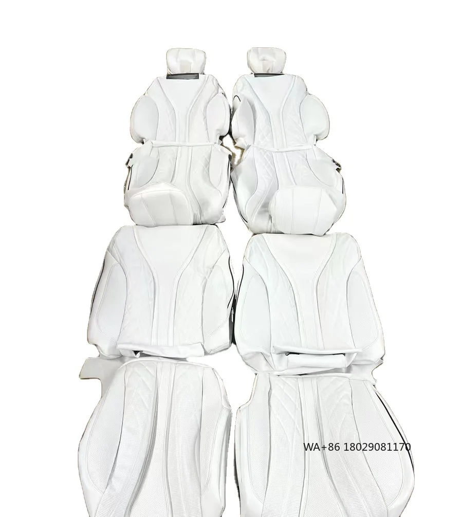 

Full Set Custom Nappa Leather Car Seat Cover With Car Seat Cushion Cover Car Seat for S400 911