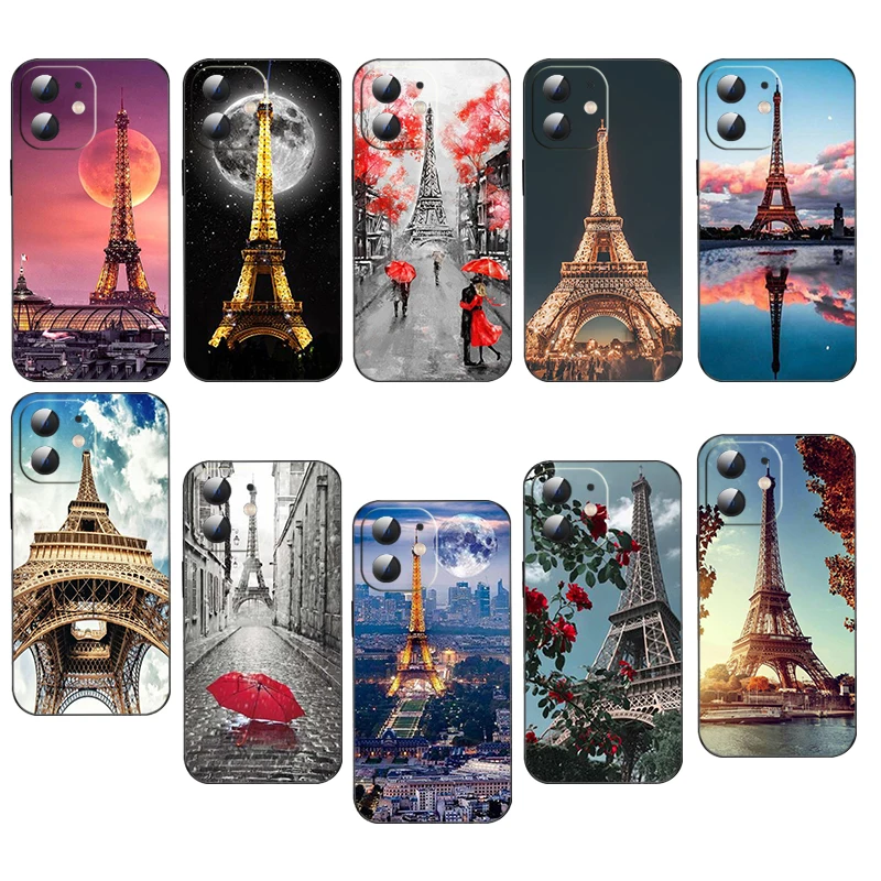 Coque en silicone souple pour Samsung Galaxy, HG3 Paris Tour Eiffel, S7, 8, 9, 10, 20 Plus FE, Ultra Lite Edge Caver