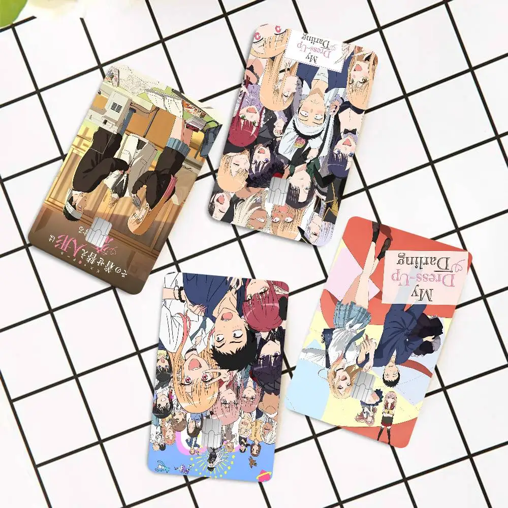 My Dress Up D-Darling Anime Game Anime Sticker Film Skin Cover Case for Small Large No Chip Debit Credit Card Front Side