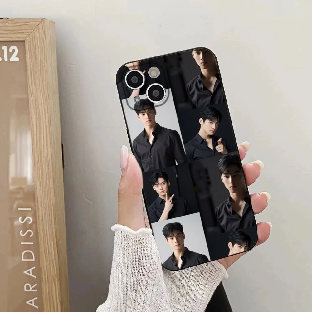 Cha E-EunWoo Phone Case For iPhone 15,14,13,12,11 Plus,Pro,Max,XR,XS,X,7,8 Plus,SE,Mini Silicone Soft