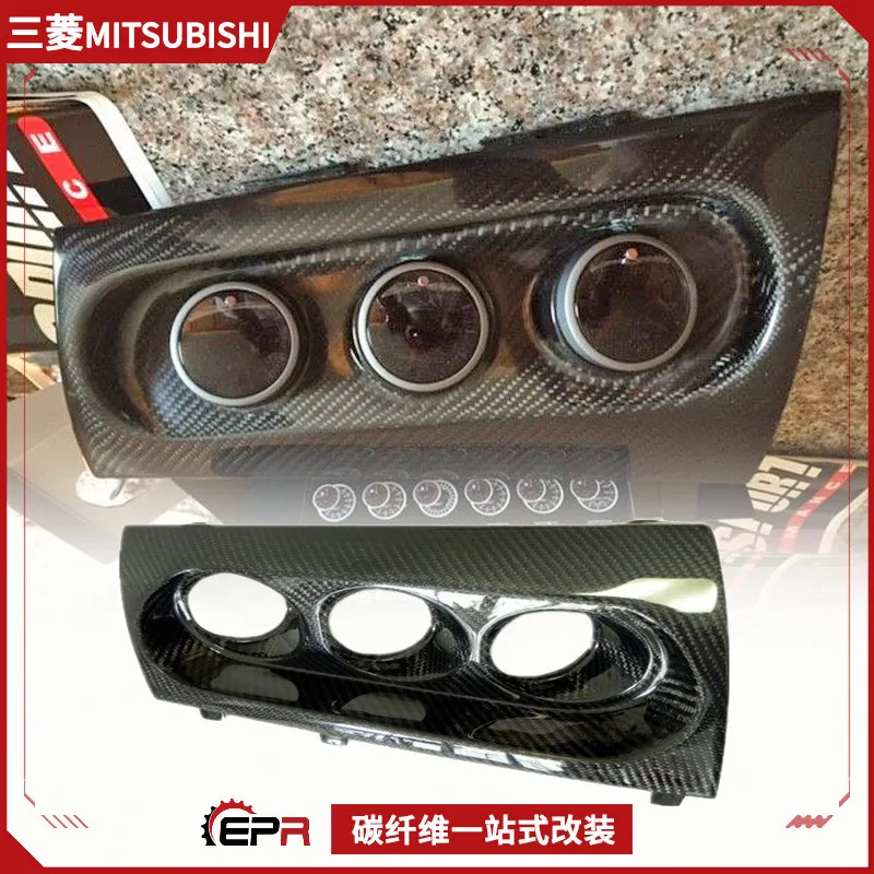 

Подходит для модификации интерьера из углеродного волокна Mitsubishi Yishen Evolution10, приборного кольца с тремя отверстиями, центрального консольного стола.