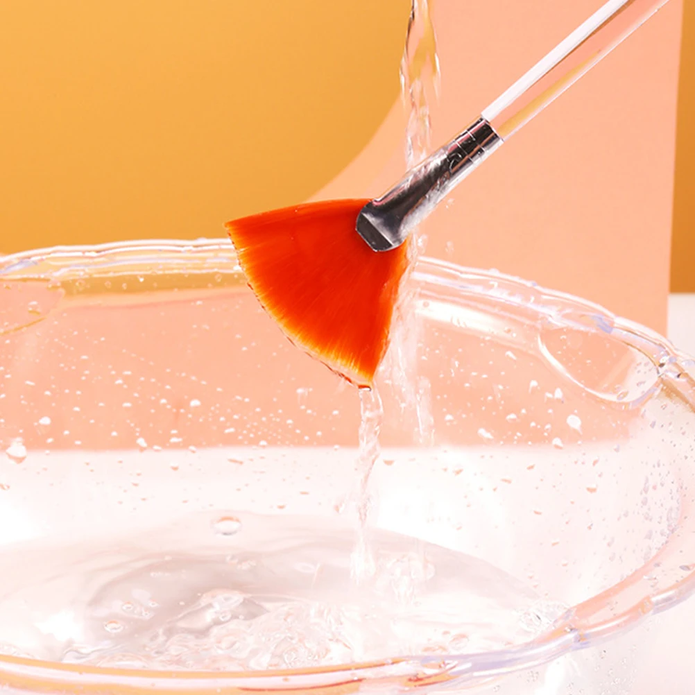 

3pcs Facial Mask Brush Set Soft Synthetic Bristles Sensitive Skin Safe Easy Clean Durable For Serum Peel Skincare Application