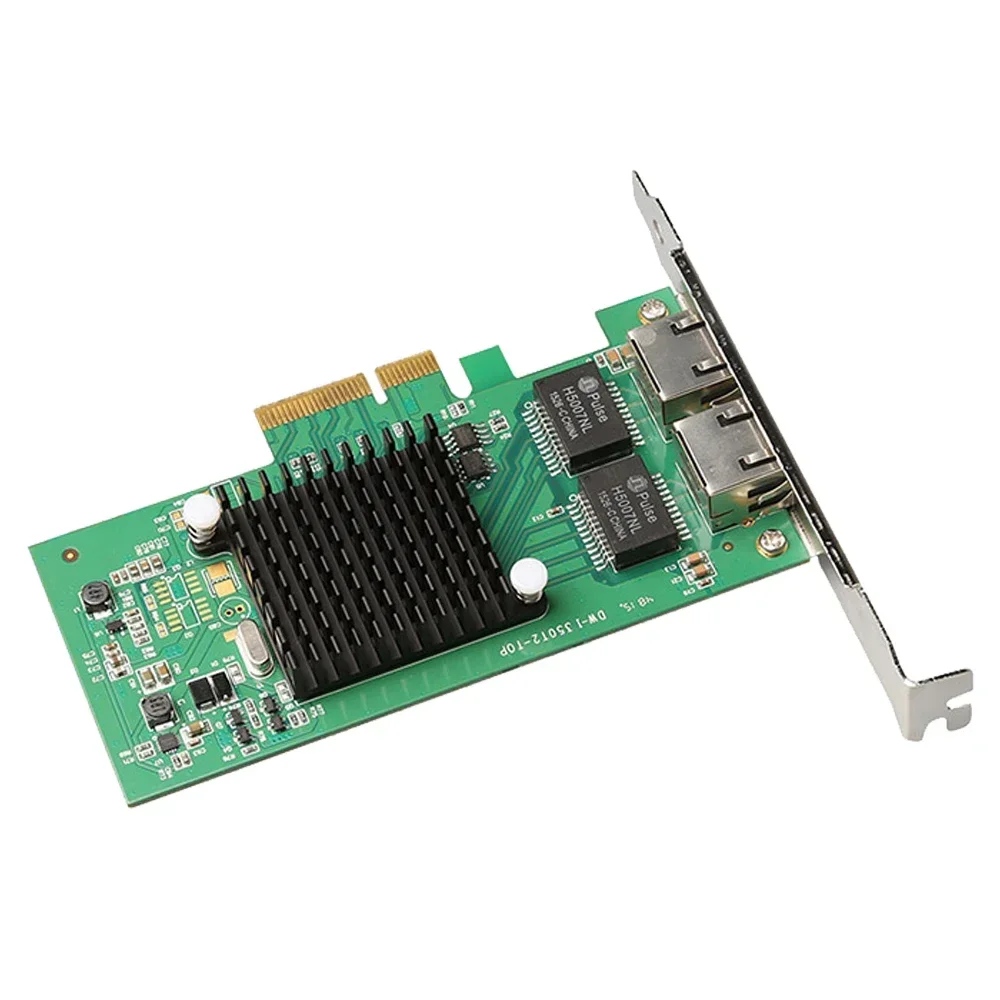 Tarjeta Lan de servidor PCIe 4x de doble puerto Intel I350, adaptador de red Gigabit, tarjeta Lan de 10/100/1000Mbps para PC de escritorio