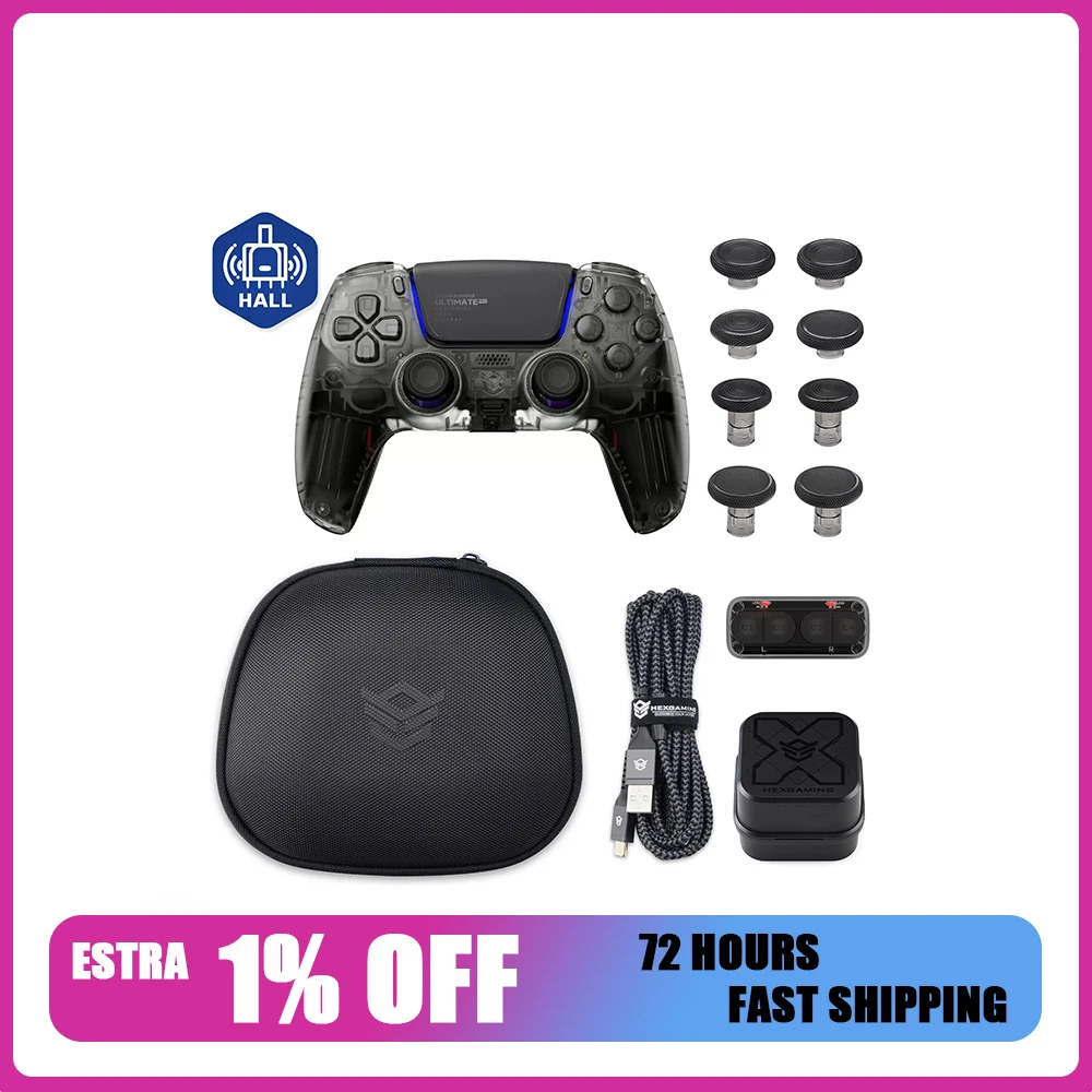 HEXGAMING ULTIMATEPRO Wireless Controller Game Handle Mapping Key Wireless Handle Self-developed DRIFIX module Hall rocker