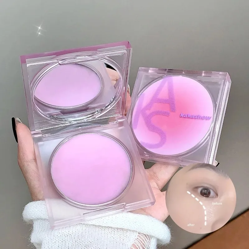 Non-powder Setting Cream Waterproof Face Oil-control Makeup Full Coverage Matte Concealer Contouring Press Powder Cosmetics 8g