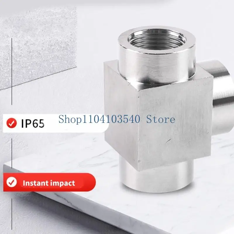 

02DC Промышленные тройники из нержавеющей стали, фитинги для портов с двойной резьбой, усиленная конструкция для установок