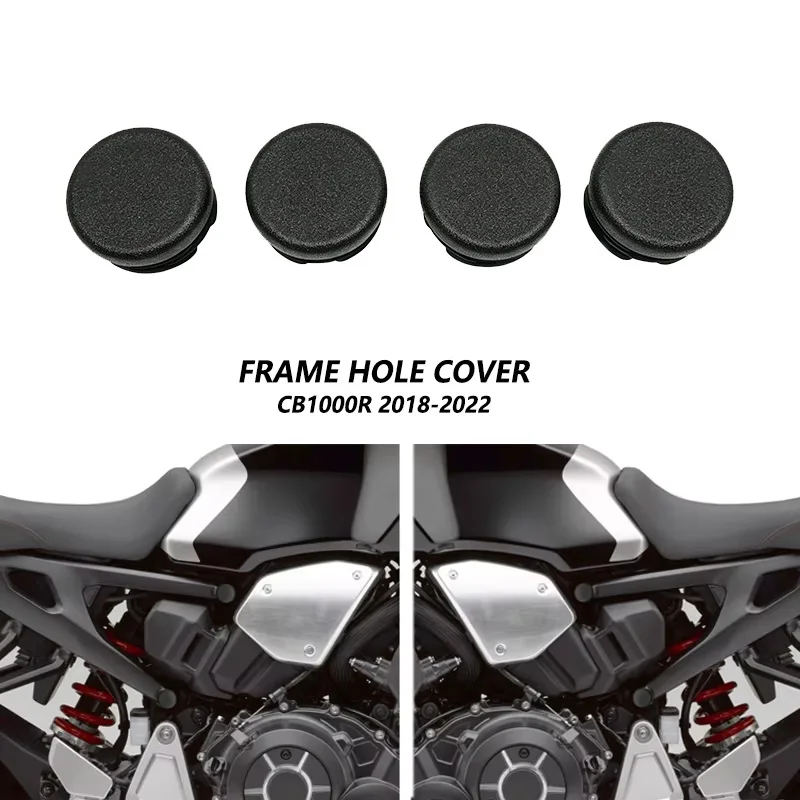 4PCS CB1000R Chassis Plugs For Honda CB 1000R CB1000 R 2018 2019 2020 2021 2022 Motorcycle Frame Hole Cover Caps Plug Frame Cap