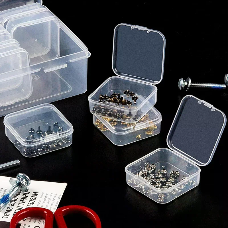 

Square Rectangle Packaging Box PP Storage Box Mini Transparent Plastic Case Container For Jewellry Beads Small Items