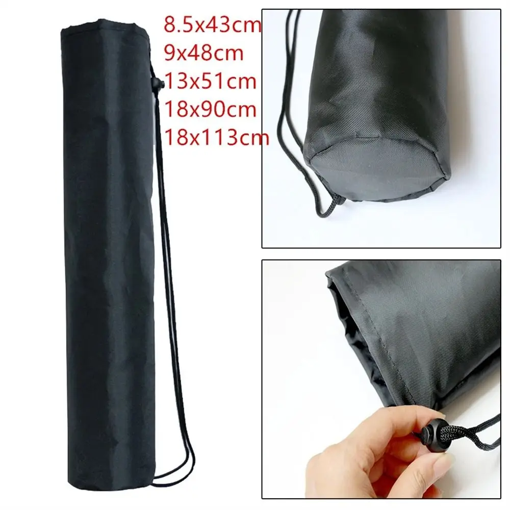 Tas dudukan lampu Hitam Travel Carry Yoga Mat 43-113cm Tripod tas dudukan Tripod tas jinjing tali serut tas Toting tas Tripod