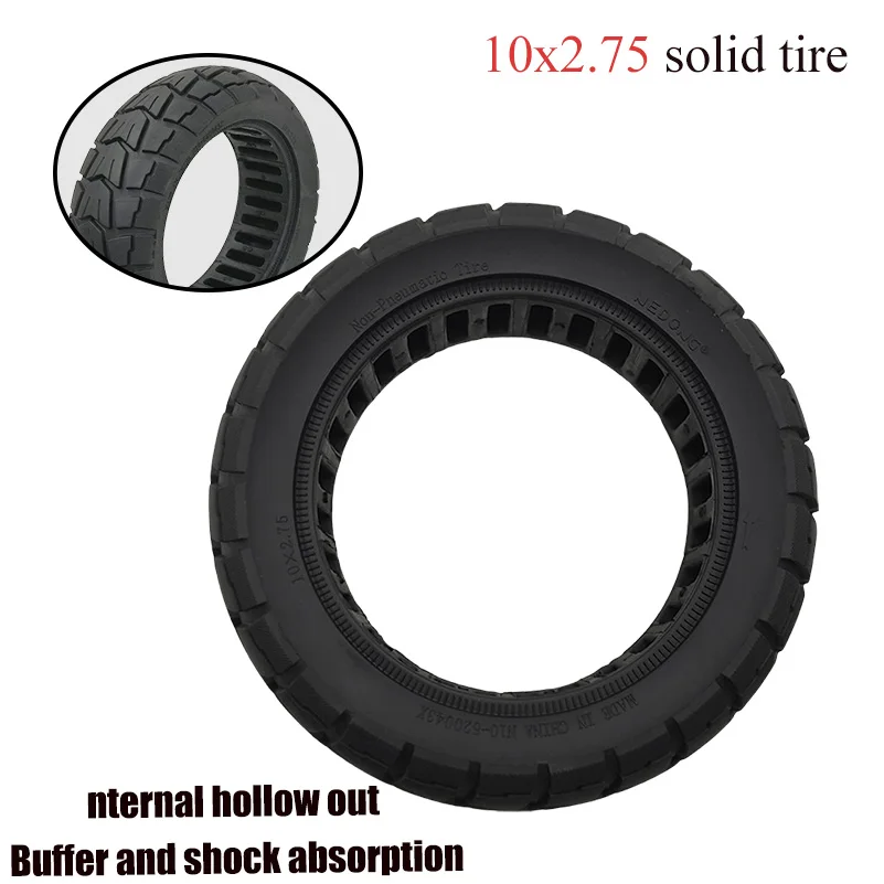 

High quality 10x2.75 Solid Tire Internal hollow out Buffer and shock absorption for Kugoo G-Booster G2 Pro Electric Scooter