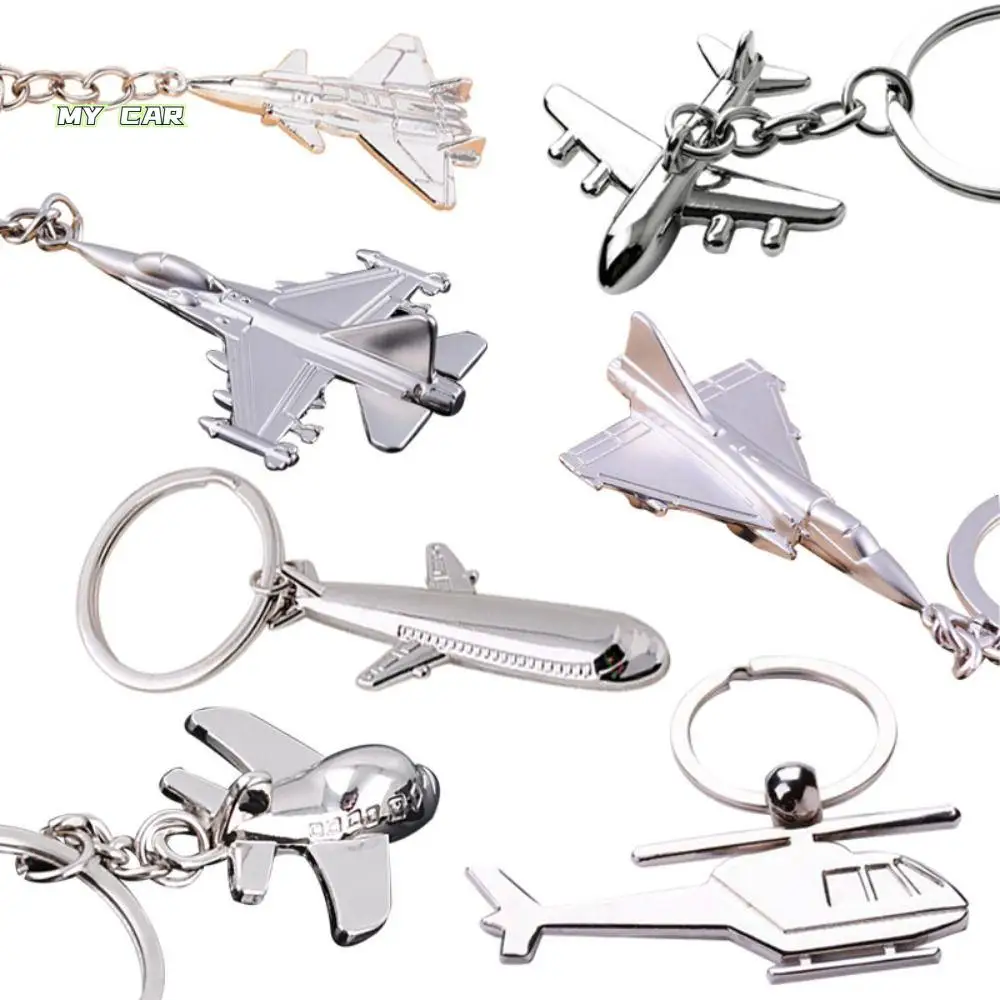 

Key Holder 3D Aircraft Key Chain Metal Fighter Jet Plane Car Key Ring Fashion Cool Battleplane Keyring Car Key