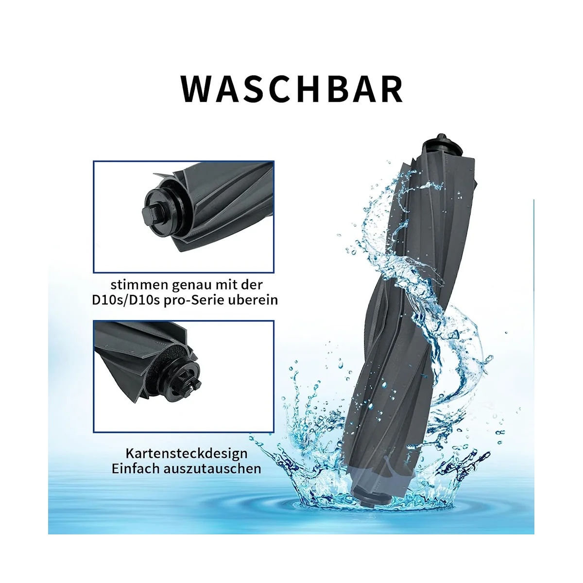 Аксессуары для робота-пылесоса D10S/D10S Pro, основная боковая щетка, Hepa фильтр, Швабра, тряпка, запасные части