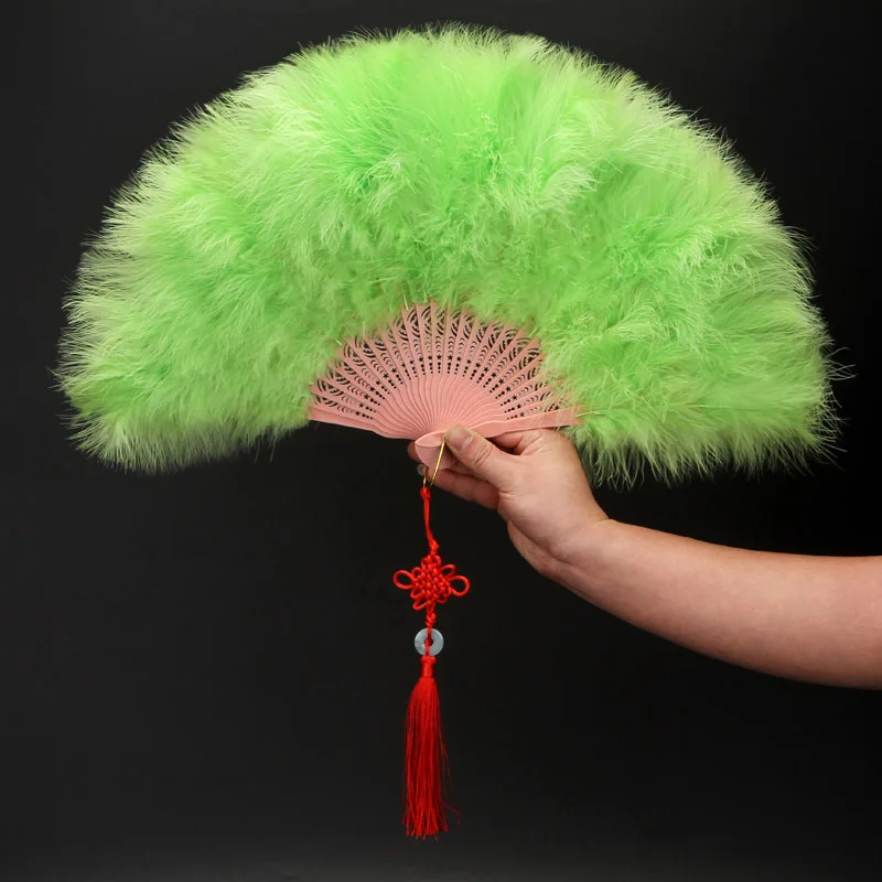 Super Big Feather Fan Turkey Performance Party Supplies Soft Fluffy Burlesque Wedding Hand Fancy Dress Costume Fan