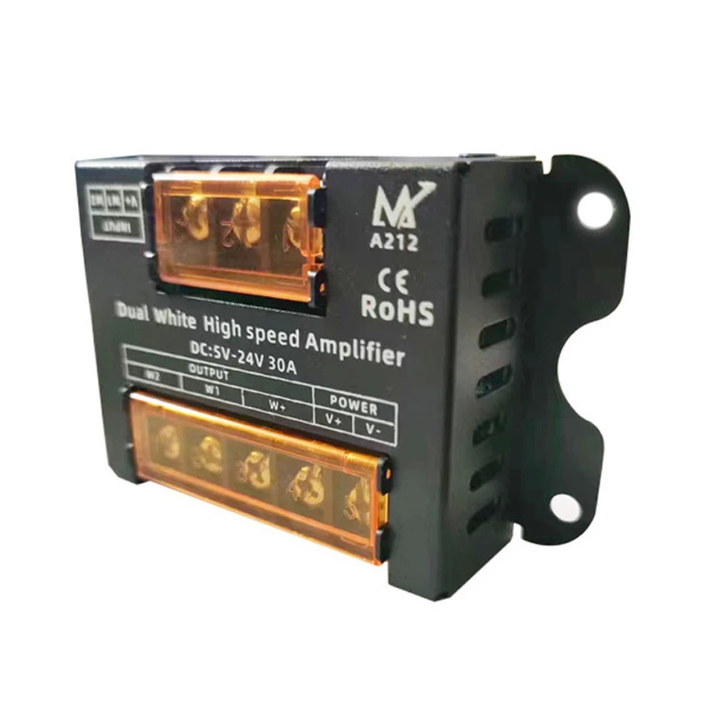 DC5-24V 30A CCT LED Strip Amplifier High Speed Amplifier for Dual color LED Strip Power Repeater Controller