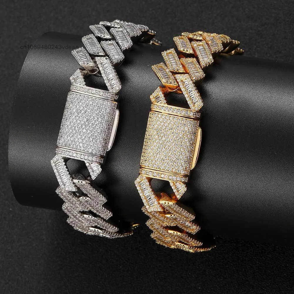 

Wholesale 925 Sterling Silver Gold Plated VVS Moissanite Bracelet New Design Sparkling Pass Diamond Test Bangle