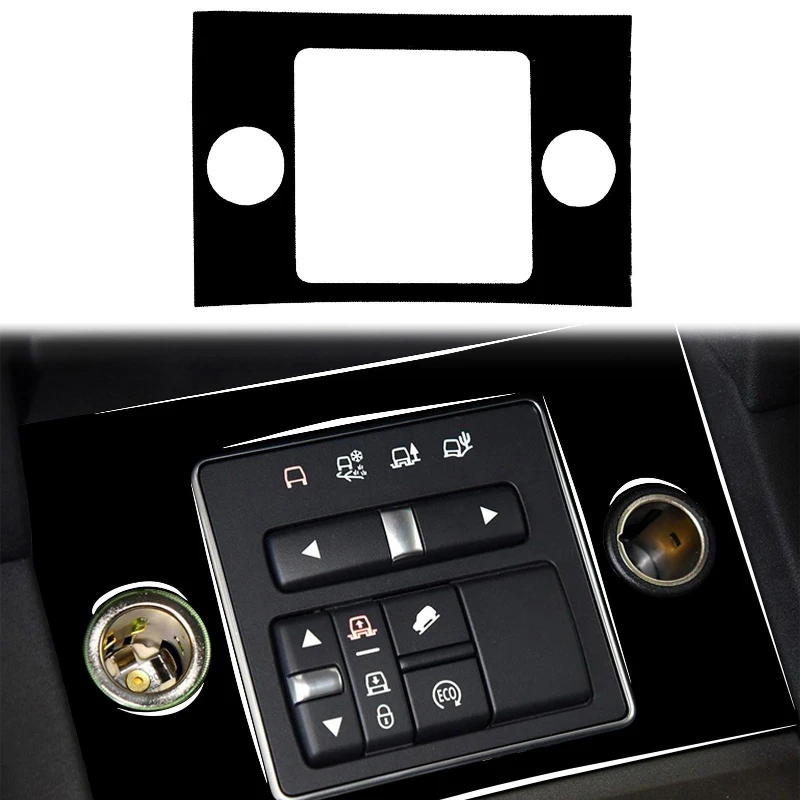

Suitable for 10-16 Land Rover Discovery 4 Cigarette lighter panel Piano Black bright Black car interior modification decoration