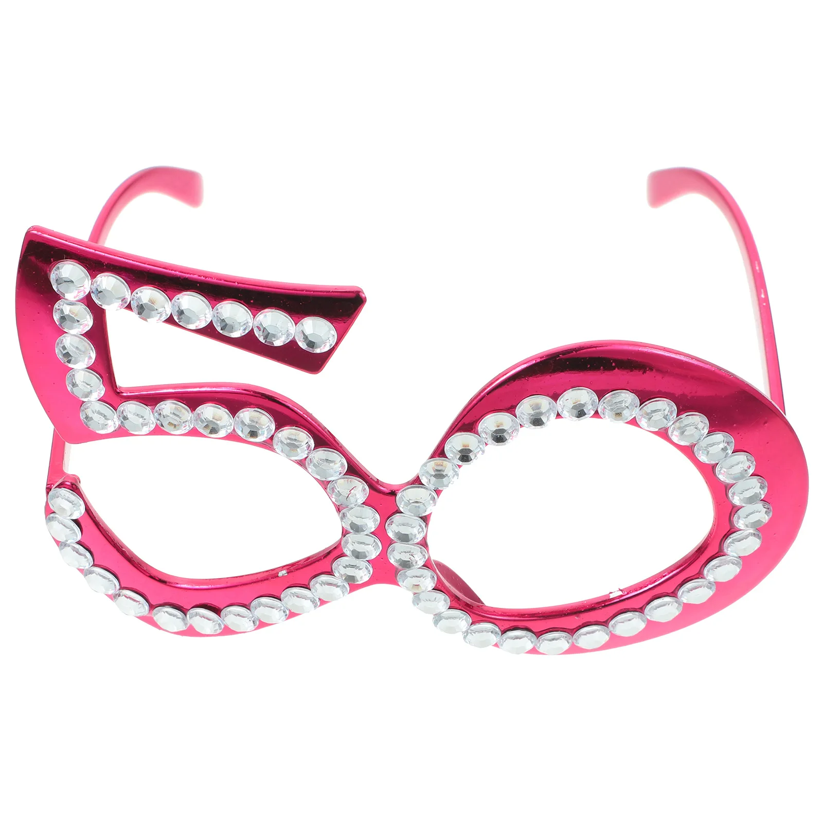 1 Pair Badges 50 Years Old Glasses 50 digital modeling glasses with Rhinestones Funny anniversary 50 Birthday To Wear Photo