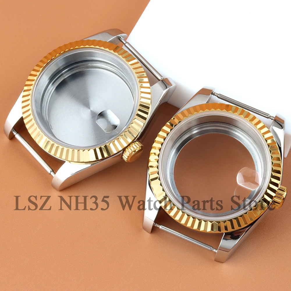 

Gear Edge NH35 36mm/39mm Watch Case Stainless Steel Fit NH35 NH36 Movement Sapphire Glass DATEJUST Case Watch Accessories