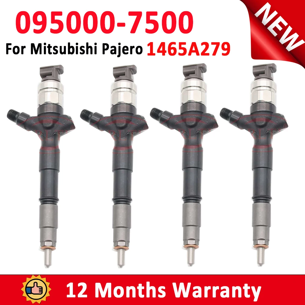 4 PCS ORLTL 095000-7500 Fuel Injector Nozzle 1465A279 095000-7490 095000-9560 Diesel injector 0950007500 for Mitsubishi Pajero