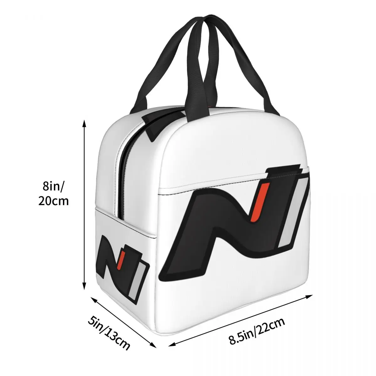 Hyundai N Performance Logo Dark Lunch Bags Insulated Bento Box Lunch Tote Picnic Bags Thermal Bag for Woman Student Work