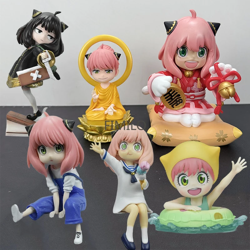

Anime Kawaii Anya Action Figure Spy×family Figurine Forger Anya Cos Rivaille Ackerman Figures Model Collection Ornaments Toys