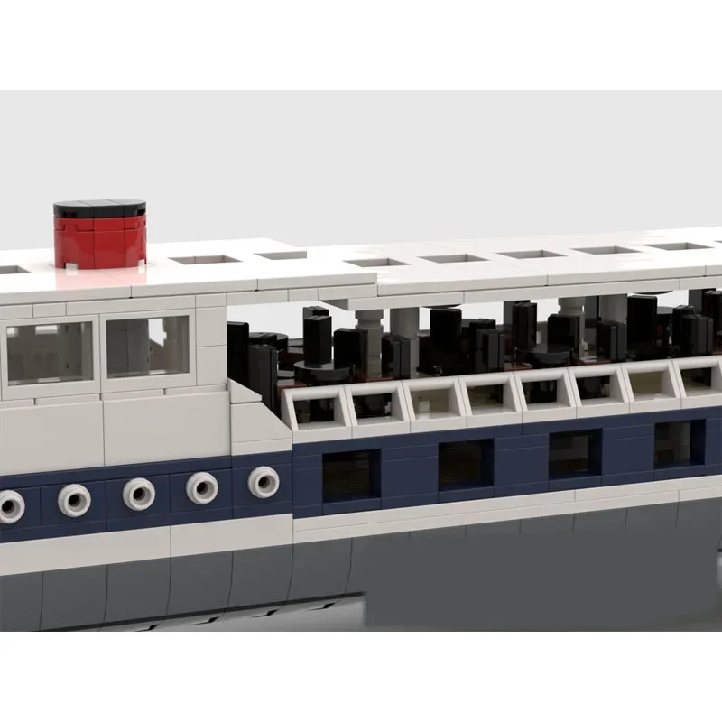 MOC-238149 Sailing Ocean Cargo Kreuzfahrtschiff Bausteinmodell 1722 Teile Erwachsene Jungen Geburtstag Baustein Spielzeug Geschenk