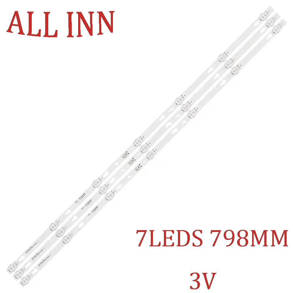 

3pcs LED Backlight Strip for Jv c Si43fs Si43us Si43f16 Daewoo L43s7800tn 43pfl4504/f8 Recco Rled-43a600 Kioto Ssm431291