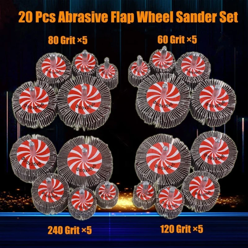 High Efficiency 1/4 Inch Shank Grinding Wheel Sturdy Abrasive Disc for Metal Plastic Professional Polishing Tool M4YD