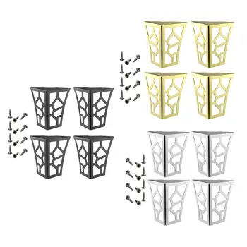 4 Stuks Holle Patroon Metalen Tafelpoten Moderne Zware Kast Poten Keukenkast Voeten Voor Sofa Tafel Kast Kast Dressoir
