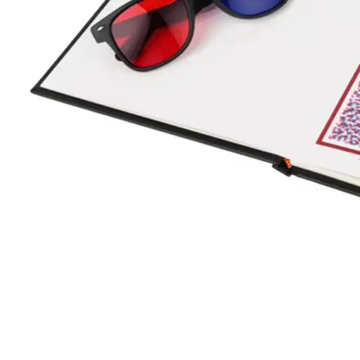 Random Dot Stereogram Chart Book With 2 Pairs Glasses For Astigmatism Color Blindness Amsler Optometry Tool