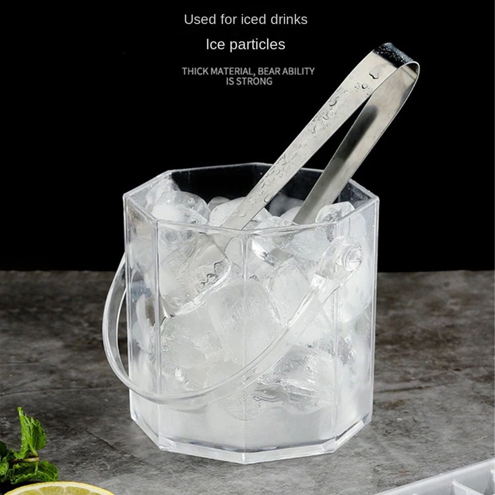 Transparent Wine Ice Cooler For Party Home Whisky Ice Bucket Ice Champagne Bucket Thermal Beer Bucket Bar Accessories