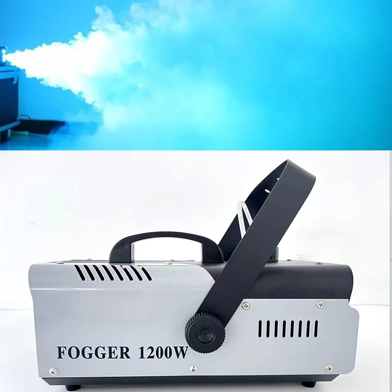 Máquina de Humo de 1200W para Discotecas, Fiestas, Clubes Nocturnos y Bodas, Máquina de Niebla con Iluminación RGB de 6 LED y Control Remoto para Escenarios