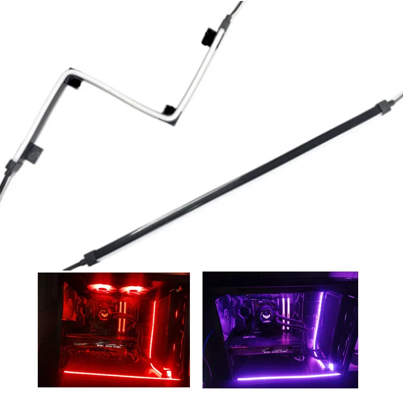 NEON RGB LED Strip Light, PC Headers, Compatible with ASUS Aura RGB,MSI Mystic Light,ASROCK Aura RGB Motherboard, 12V, 4-Pin