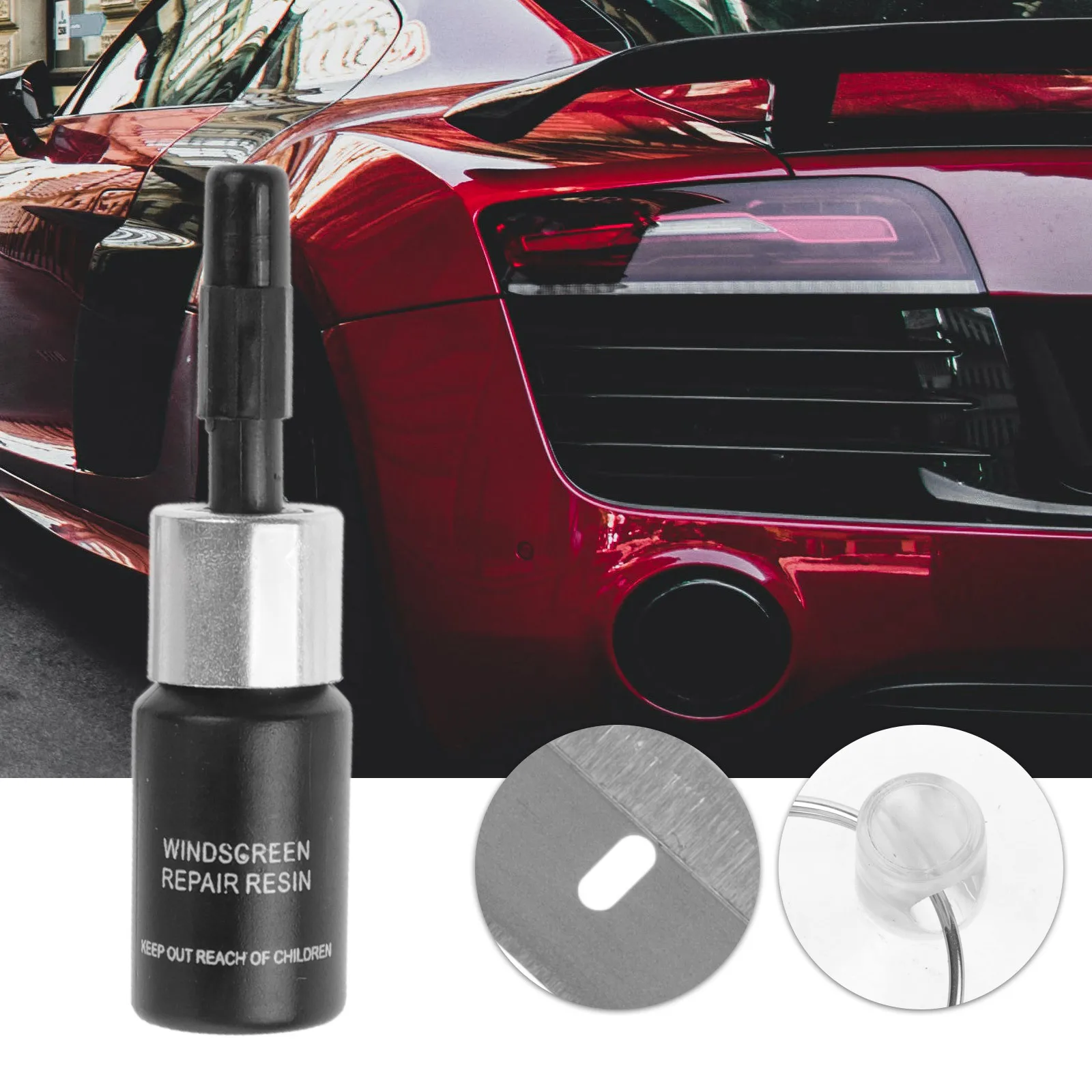 

1 комплект, комплект для ремонта трещин на лобовом стекле, прочный инструмент для ремонта кузова, простой в использовании комплект для окон автомобиля, длинное восстановление трещин