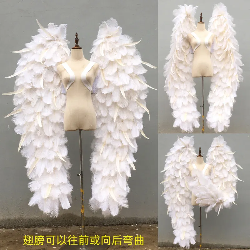 Christmas Wings White Large Ostrich Feather Photography Angel Wings Prop