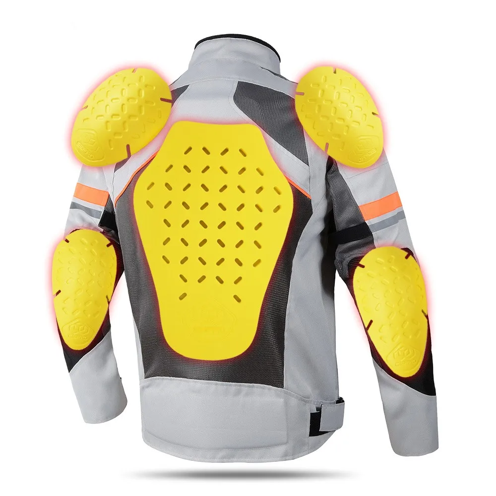 Motorcycle Jacket Lining Protectors Pad Shoulders Elbow Back Armor Gear for Motocross Racing Skiing ICE Skating Bike Cycling