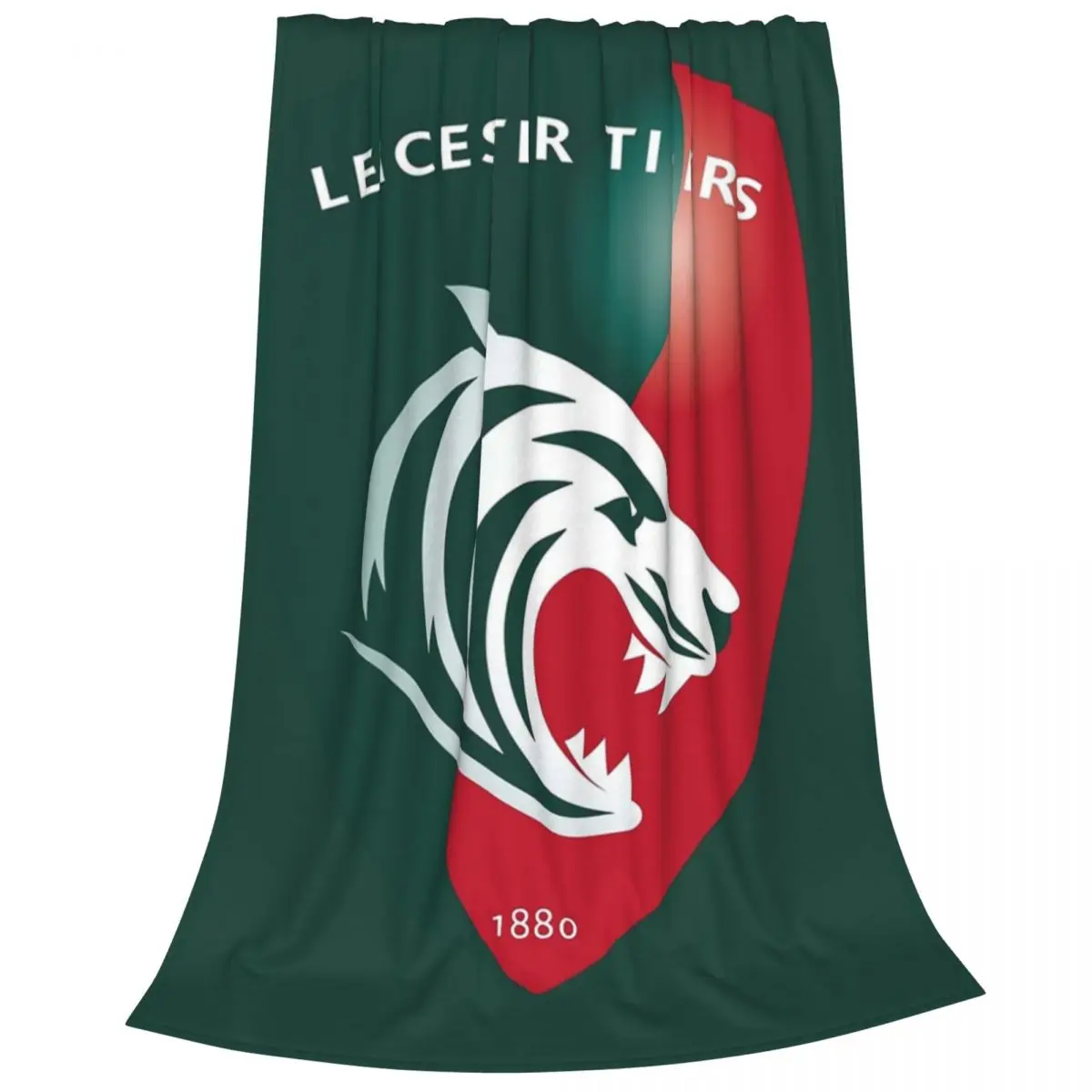 The Leicester Tigers Icon Blanket Fleece Portable Sofa Throw Blankets For Home Bedroom Office Throws Bedspread Quilt