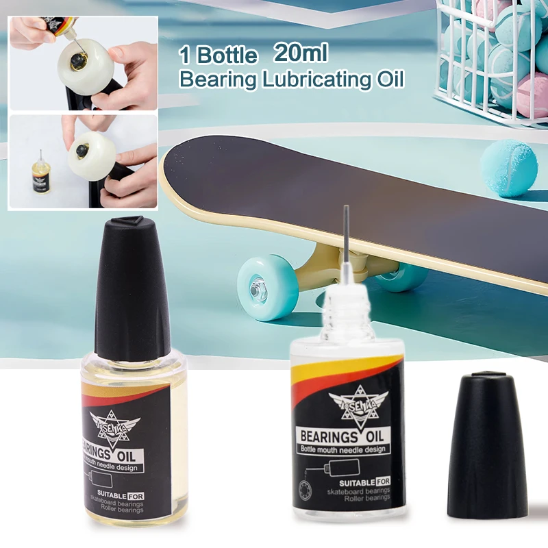 1 Bottle Skateboard Bearings Lubricant Repair Oil 20ml Lubricant Bearing Lubricating Oil For Roller Skate Drift Board