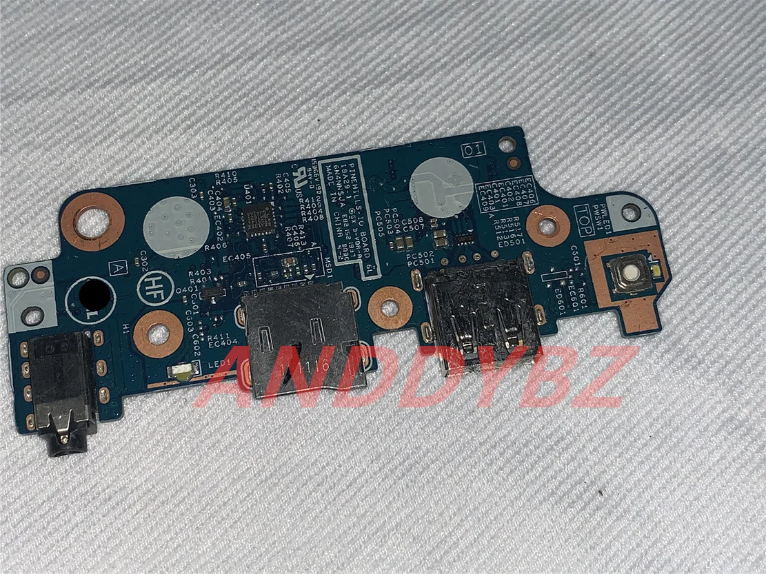 Original 0KR8F3 KR8F3 FOR DELL Latitude 3300 Audio Port USB SD Card Reader Power Button tested good