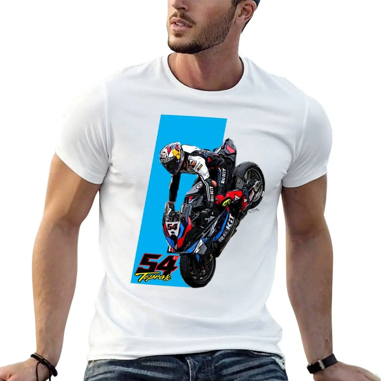 Drawing Toprak Razgatl?o?lu Stoppie Season 24 T-Shirt Basic Daily Outfit Short Sleeve Tee