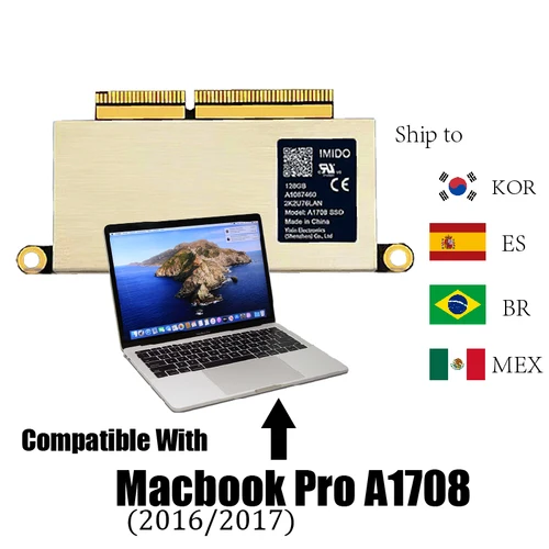 Imagen 2 del producto Macbook Disco SSD 1tb Para portátil Compatible con el modelo A1708 (finales de 2016 mediados de 2017 años) (EMC 2978/3164) 512g 2t 256gb SSD portátil