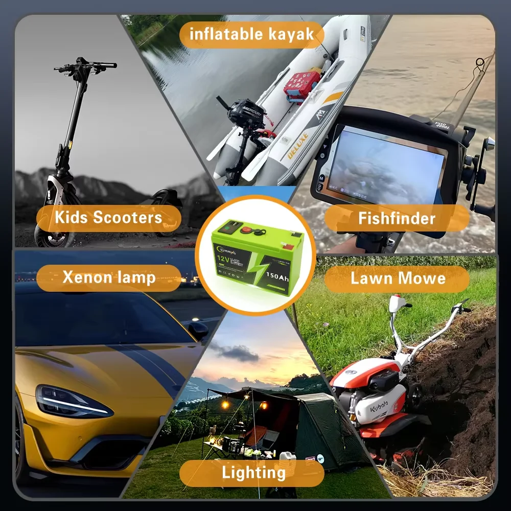

12V Battery 200Ah 18650 lithium battery pack Rechargeable battery for solar energy electric vehicle battery+12.6v3A charger