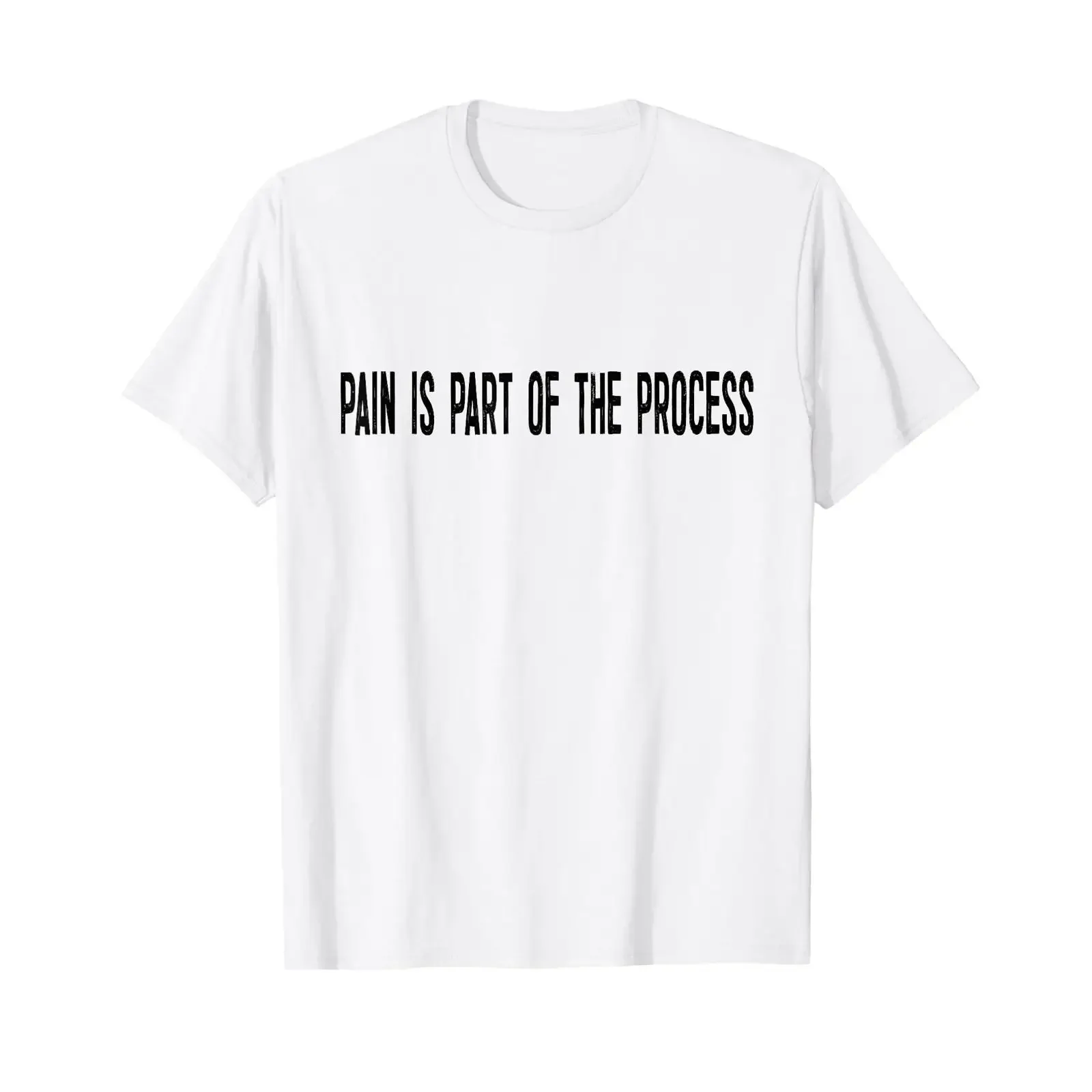 Pain Is Part of The Process Motivation Idea T Shirt vintage Washed Unisex Versatile homme Top For Everyday Wear Stylish
