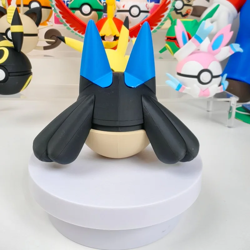 3D Printing Lucario Poké Ball Series Pokémon Game Peripheral High Quality Collections Model Desktop Ornament Decoration Gift Toy