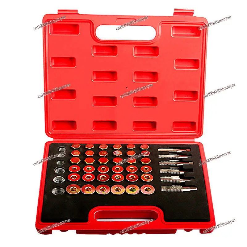 Automobile oil pan oil drain screw thread repair tool tapping