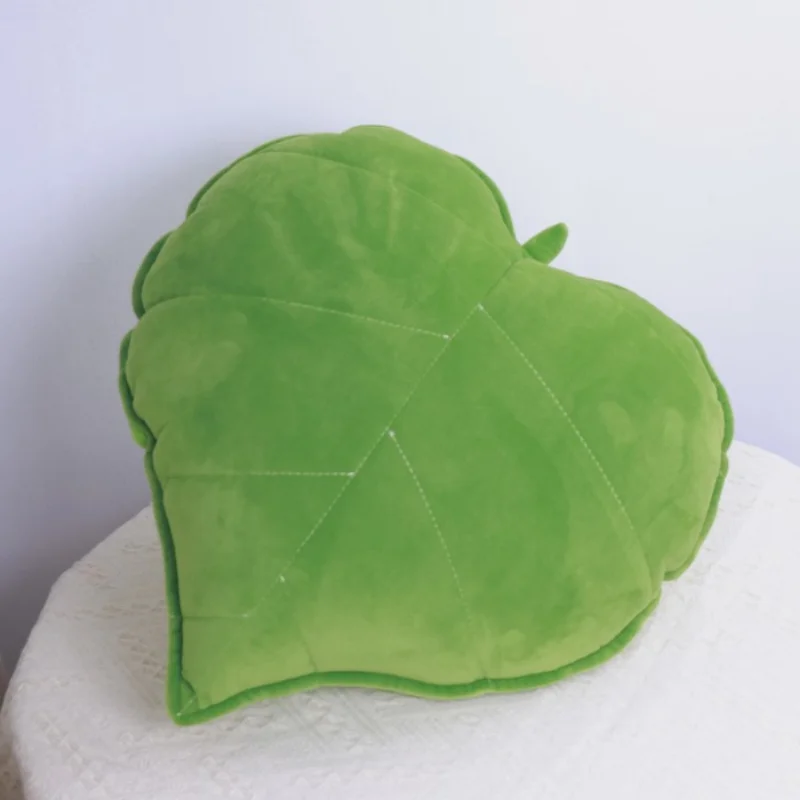 Nordic Style Solid Color Simulated Leaf Throw Pillow Sofa Plush Cushion Lumbar Pad Bedside Bay Window Pillow Home Textile