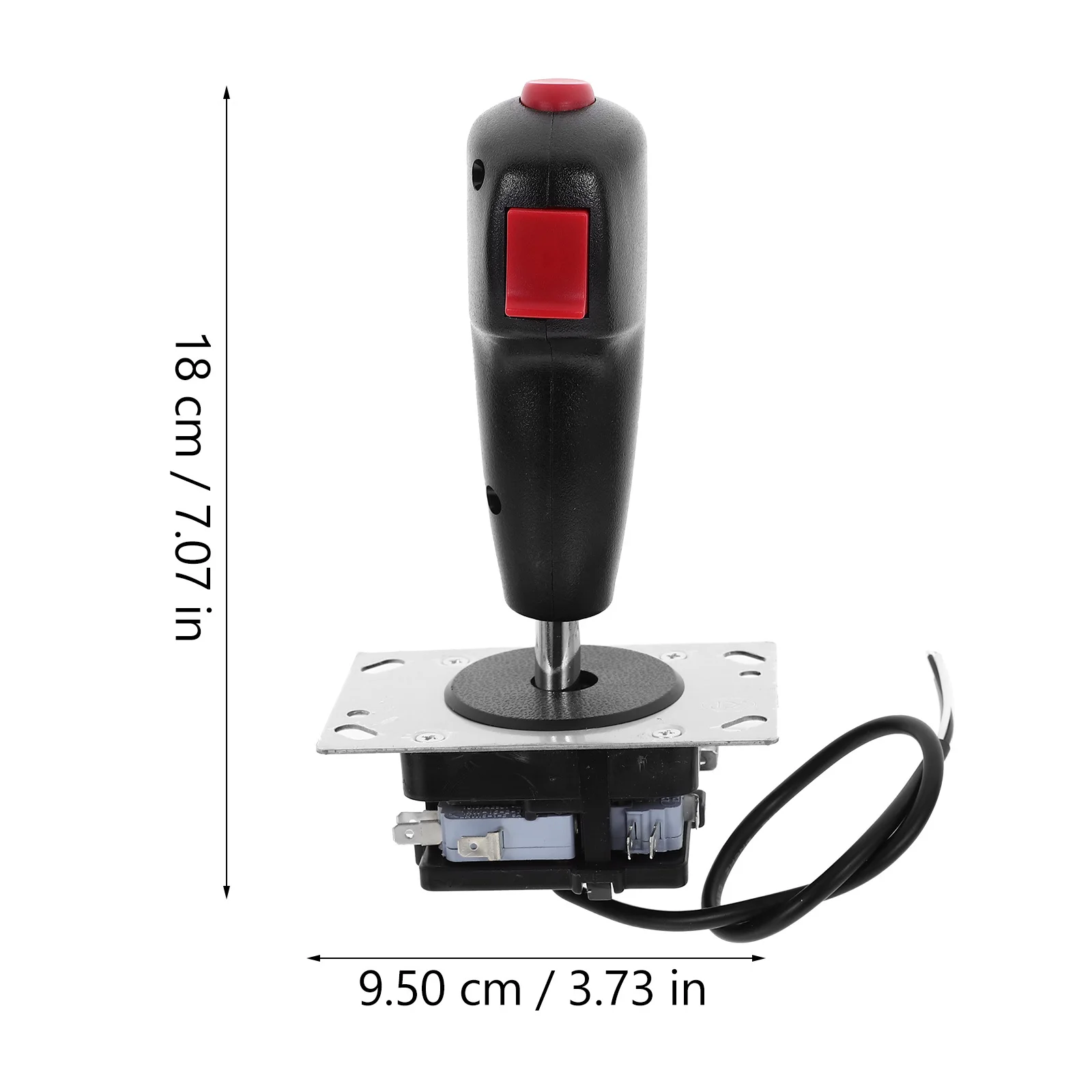 Flight Joystick Aluminiumlegierung Vibration Gaming Stick Ersatz für Flight Simulator Game Controller Zubehör