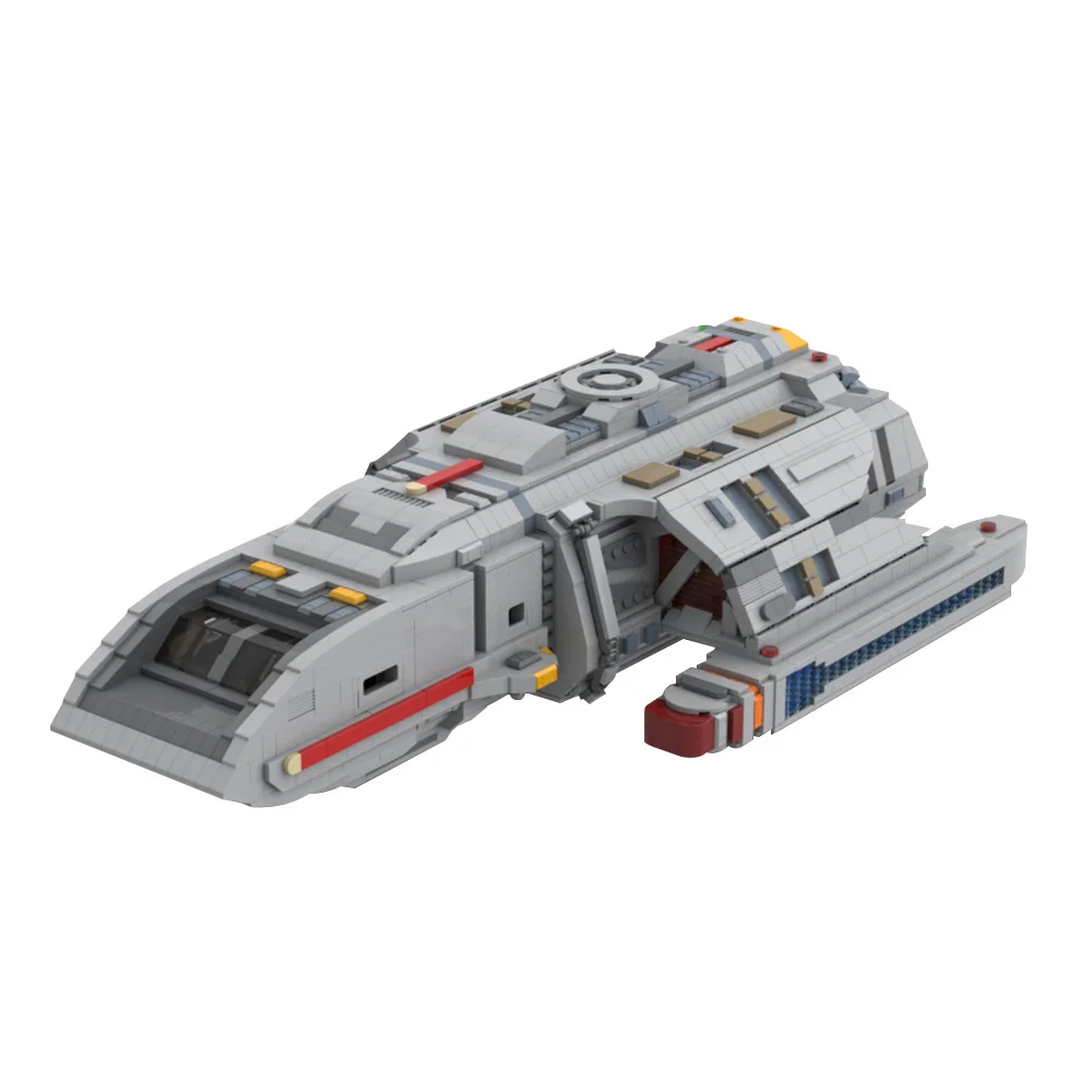 MOC Space Runabout Building Blocks Model USS Runabout Space Spaceship DIY Bricks Creative Assembly Toys Collection Display Gifts