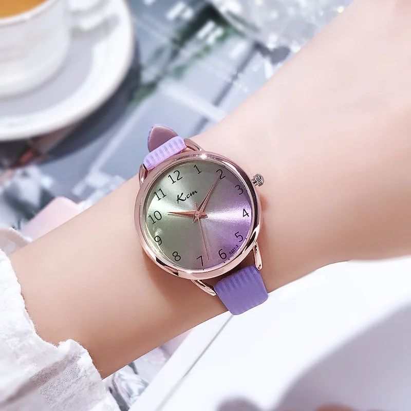 

Simple Fashionable Girls' Watch Women's Student Niche Digital Junior High School Student Waterproof Quartz Wristwatches