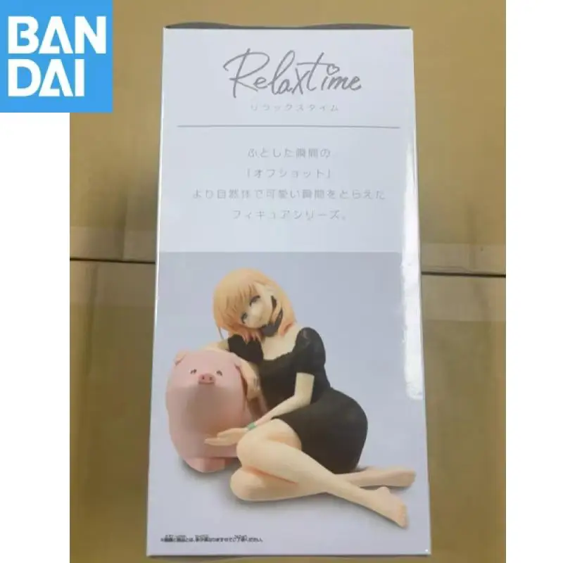 Genuíno original bandai banpresto butareba a história de um homem transformado em um porco relaxar tempo jess figura modelo coletor estatueta